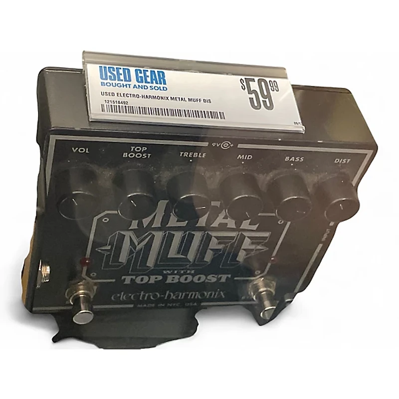 Used Electro-Harmonix Metal Muff Distortion With Top Boost Effect Pedal