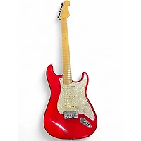 Used Fender American Deluxe Stratocaster Trans Red Solid Body Electric Guitar
