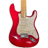 Used Fender American Deluxe Stratocaster Trans Red Solid Body Electric Guitar