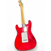 Used Fender American Deluxe Stratocaster Trans Red Solid Body Electric Guitar