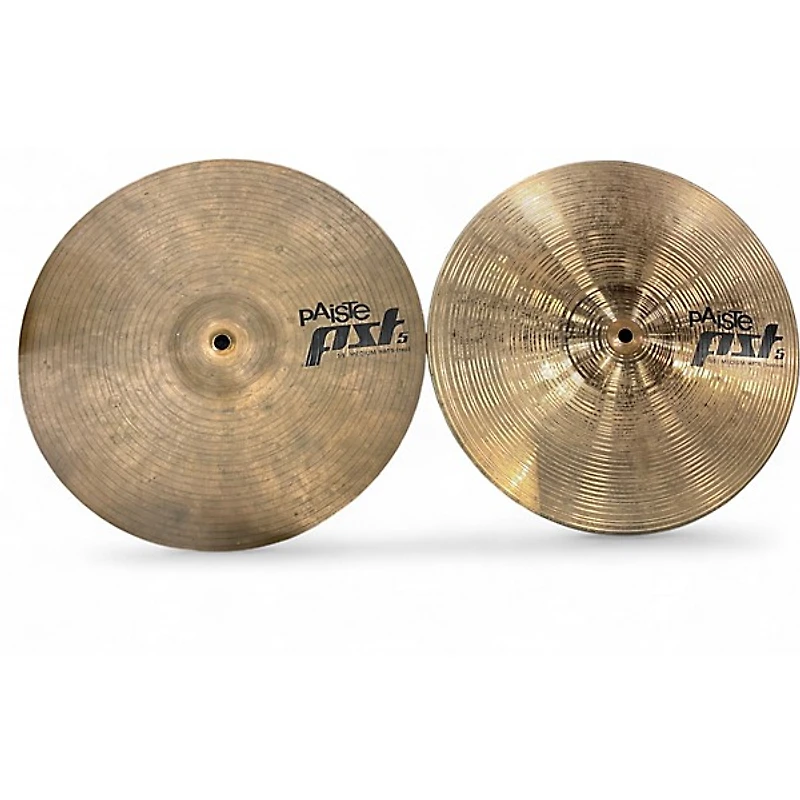 Used Paiste 14in PST5 Hi Hat Pair Cymbal