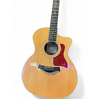 Used Taylor 214CE Deluxe Natural Acoustic Electric Guitar