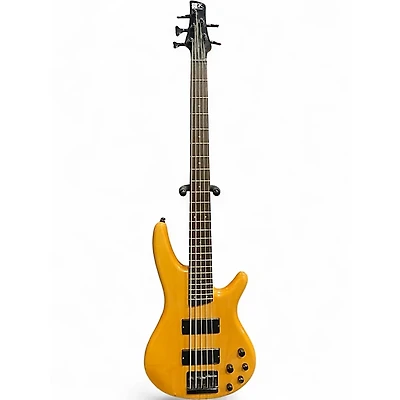 Used Ibanez SR405 5 String Natural Electric Bass Guitar