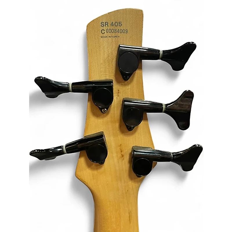 Used Ibanez SR405 5 String Natural Electric Bass Guitar