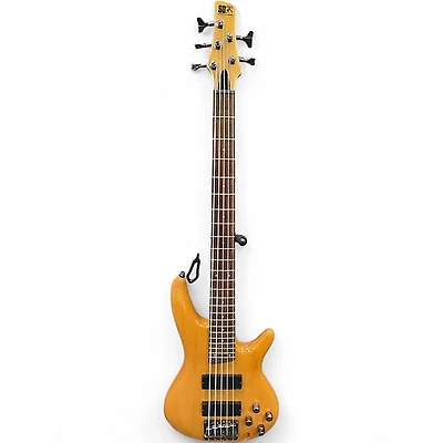 Used Ibanez SR405 5 String Natural Electric Bass Guitar