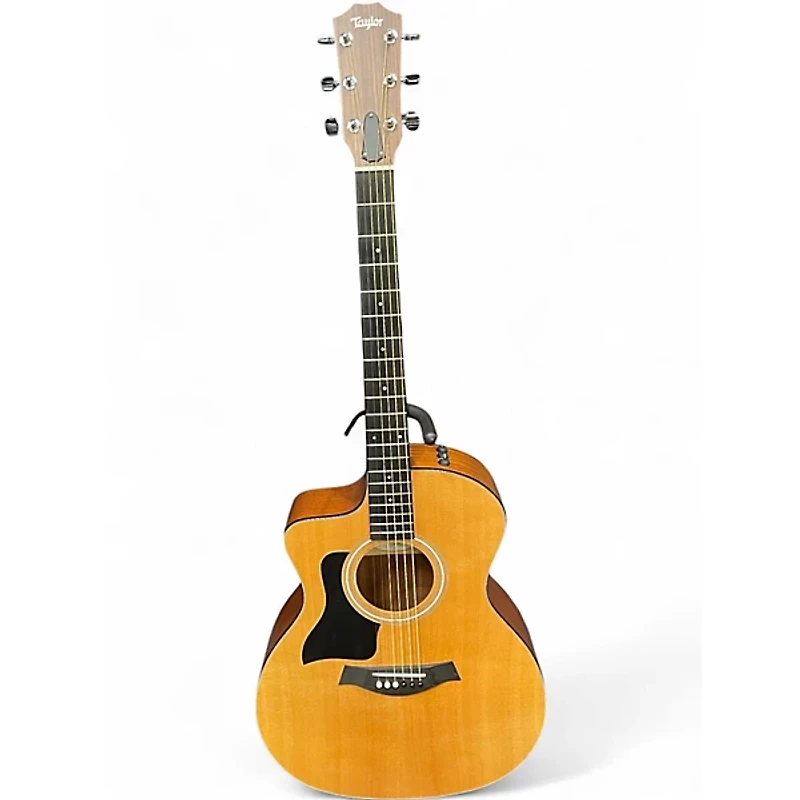 Used Taylor 114CE Left Handed Natural Acoustic Electric Guitar