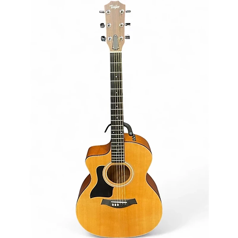 Used Taylor 114CE Left Handed Natural Acoustic Electric Guitar