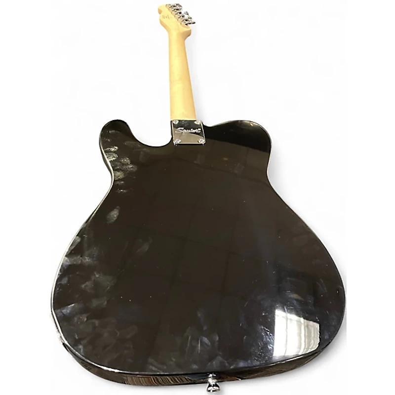 Used Squier Telecaster Black Solid Body Electric Guitar
