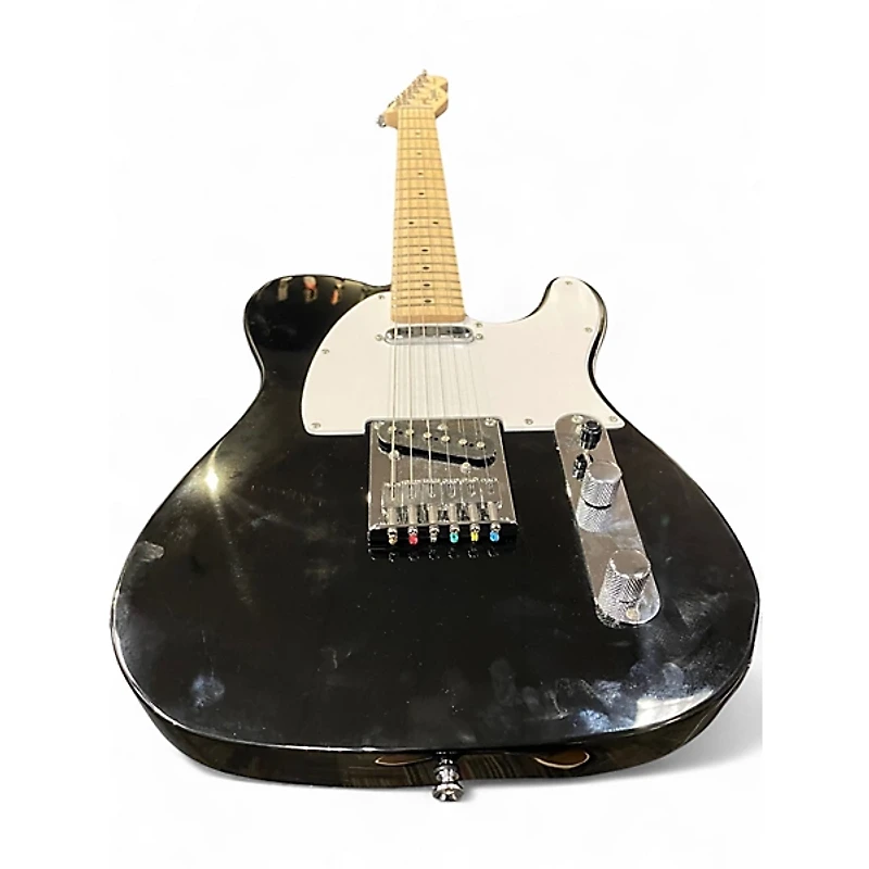 Used Squier Telecaster Black Solid Body Electric Guitar