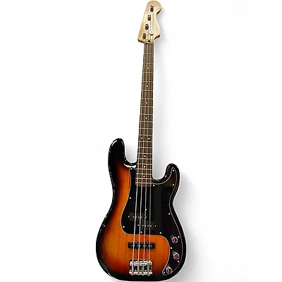 Used Squier precision bass 2 Tone Sunburst Electric Bass Guitar