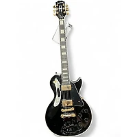 Used Epiphone Les Paul Custom Black Solid Body Electric Guitar