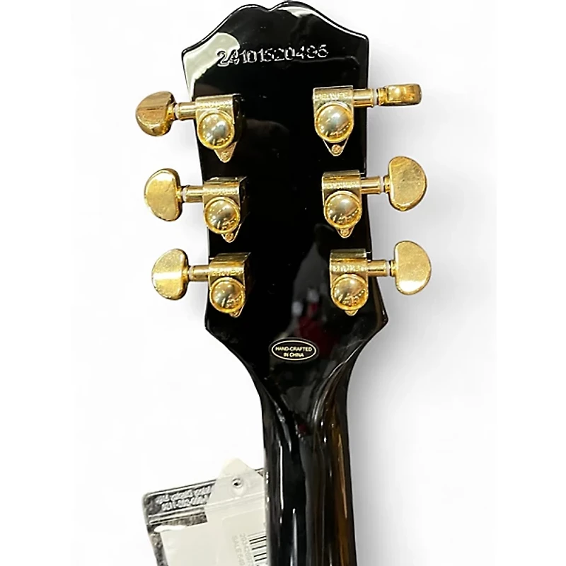 Used Epiphone Les Paul Custom Black Solid Body Electric Guitar