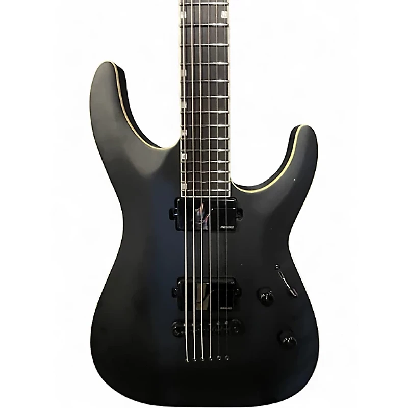 Used ESP LTD MH1000 Deluxe Black Solid Body Electric Guitar