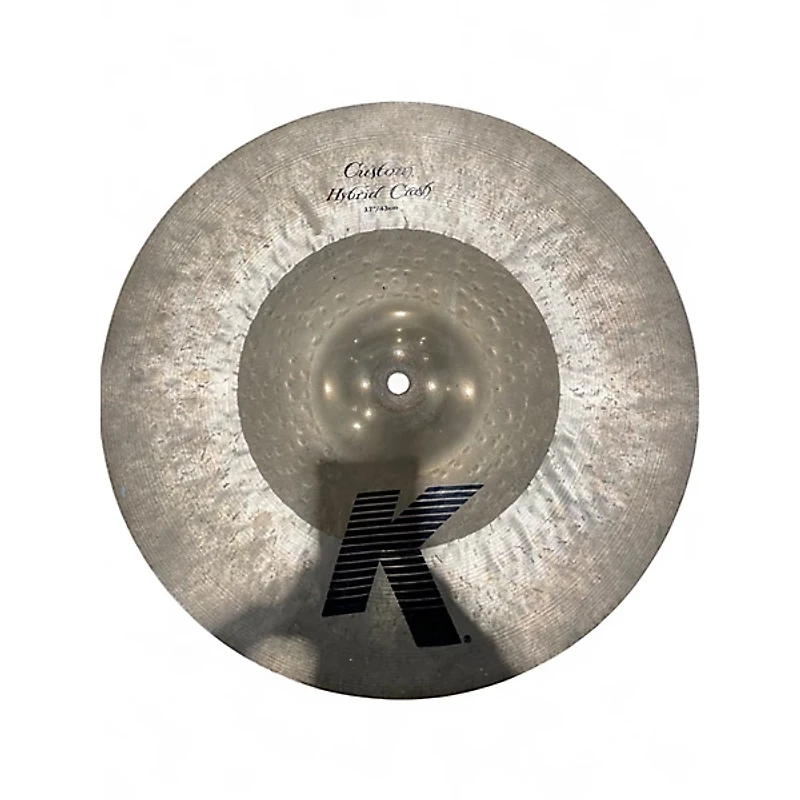 Used Zildjian 17in K Custom Hybrid Crash Cymbal