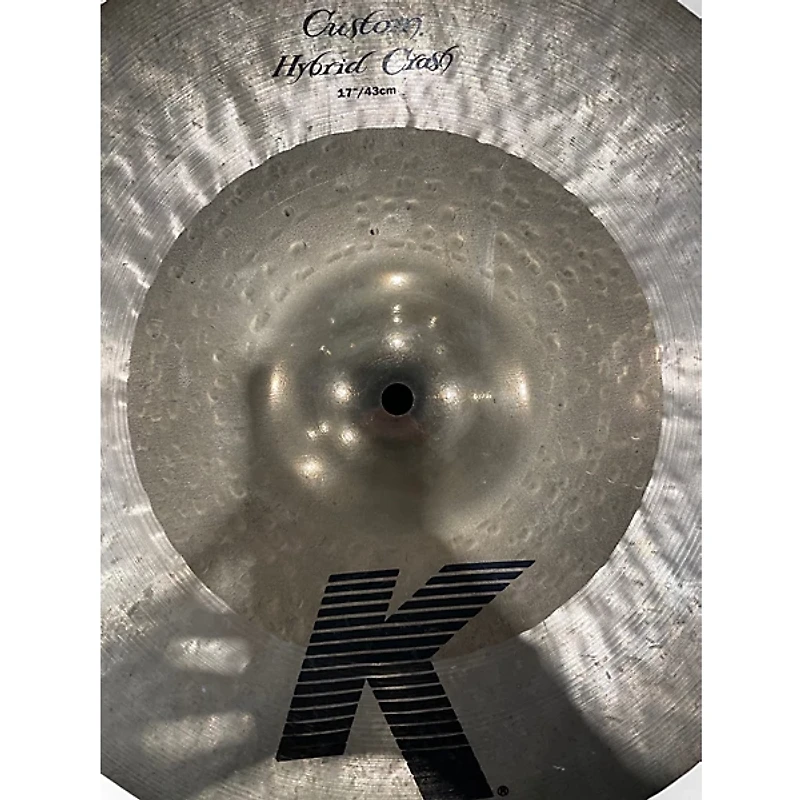 Used Zildjian 17in K Custom Hybrid Crash Cymbal