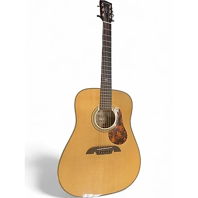 Used Alvarez MD60e Herringbone Natural Acoustic Electric Guitar