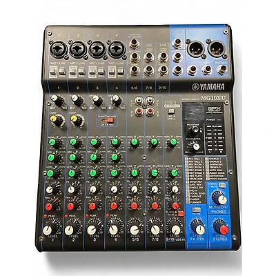 Used Yamaha MG10XU 10 Channel Mixer with Effects Unpowered Mixer