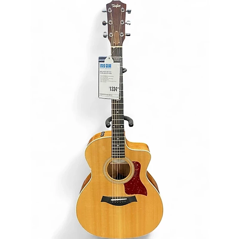 Used Taylor 214CE-K DLX Natural Acoustic Guitar