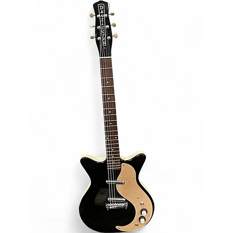 Used Danelectro Stock '59 Black Solid Body Electric Guitar