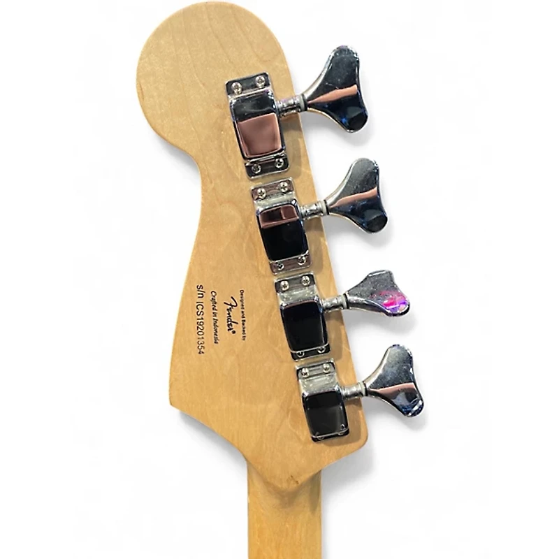 Used Squier Bronco Black Electric Bass Guitar