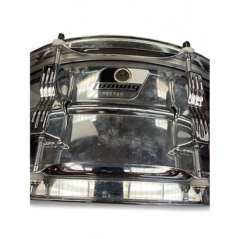 Used Ludwig 14X5.5 Rocker Snare Chrome Drum