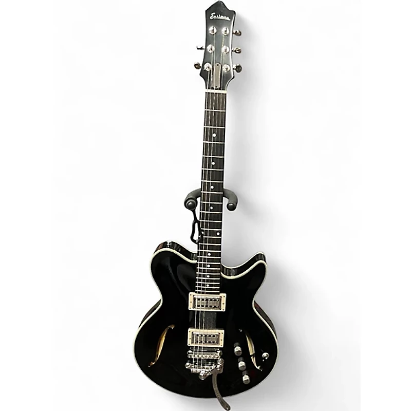 Used Eastman ROMEO NYC Black Hollow Body Electric Guitar