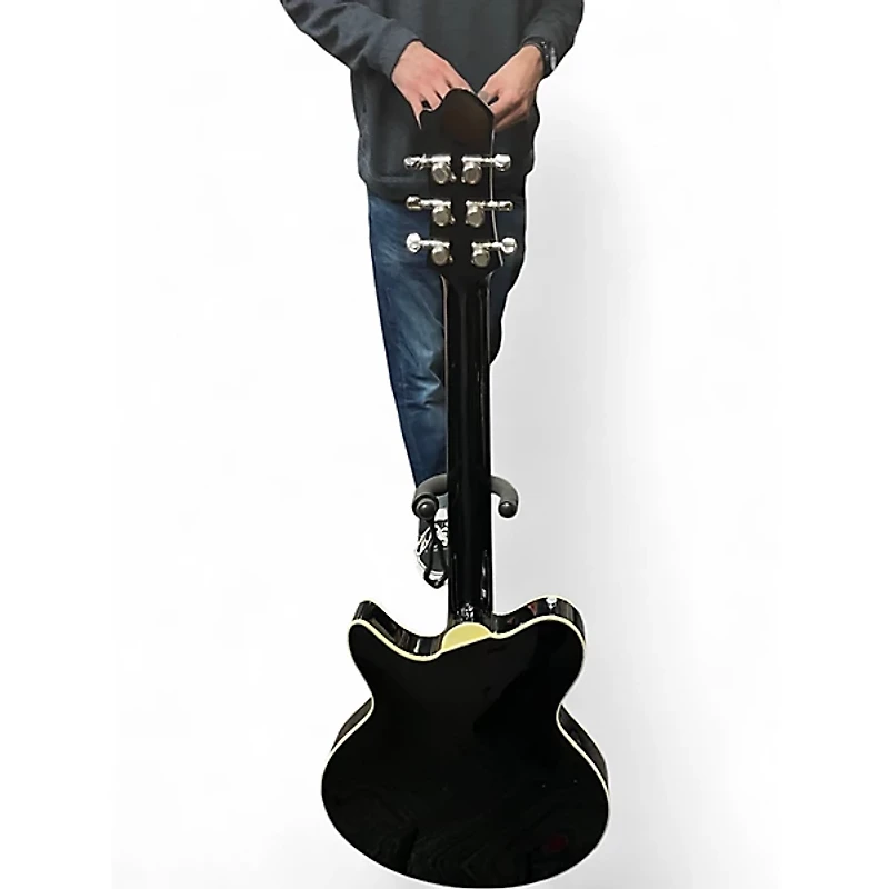 Used Eastman ROMEO NYC Black Hollow Body Electric Guitar