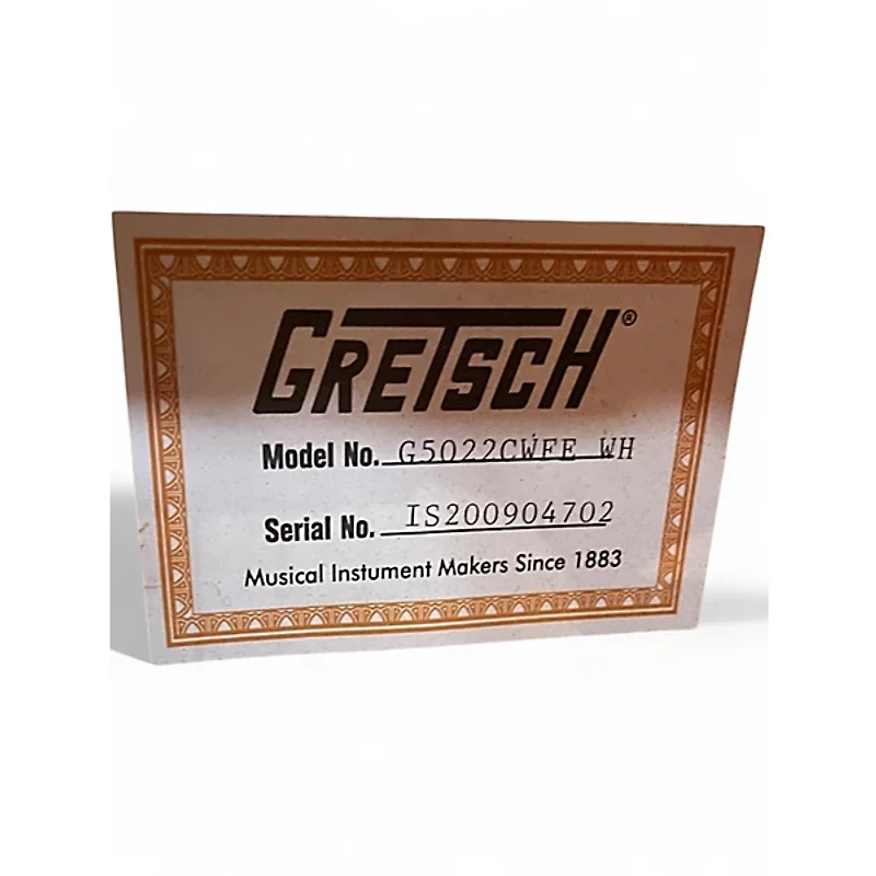 Used Gretsch Guitars G5022CWFE White Acoustic Electric Guitar