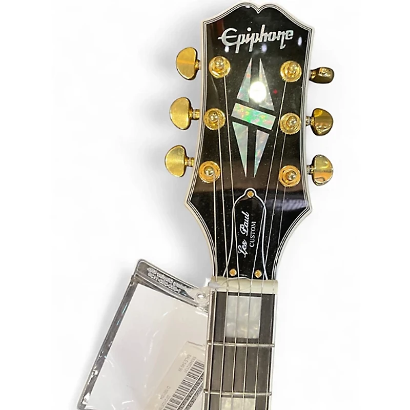 Used Epiphone Les Paul Custom Pro Cream Solid Body Electric Guitar