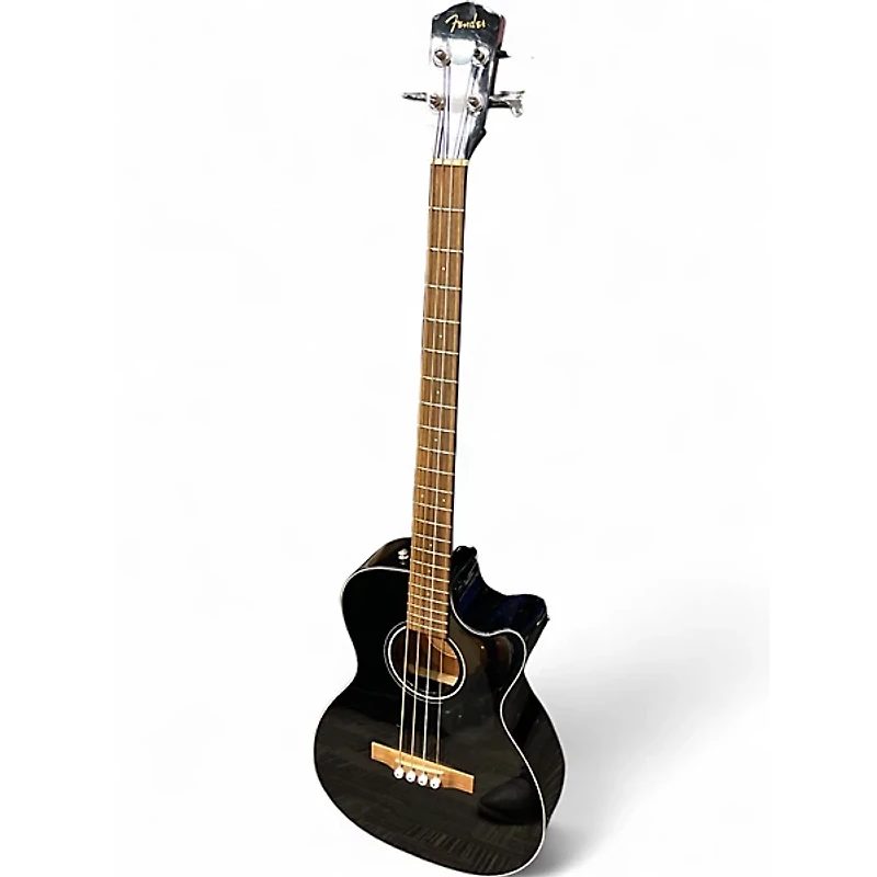 Used Fender CB60SCE Black Acoustic Bass Guitar