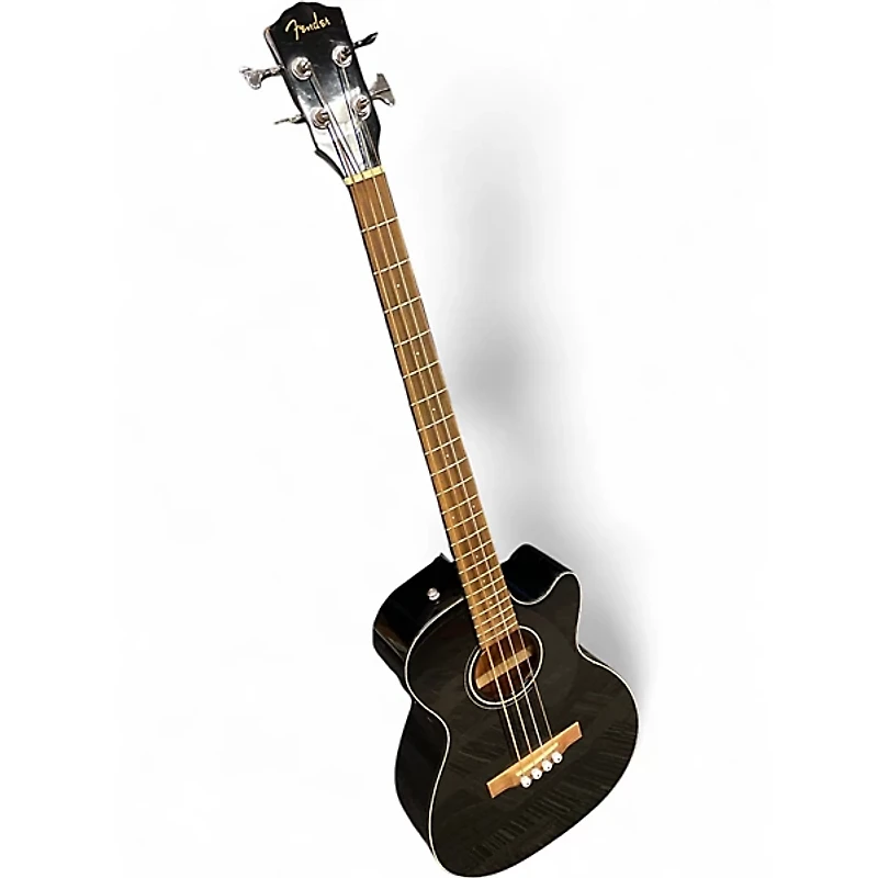 Used Fender CB60SCE Black Acoustic Bass Guitar