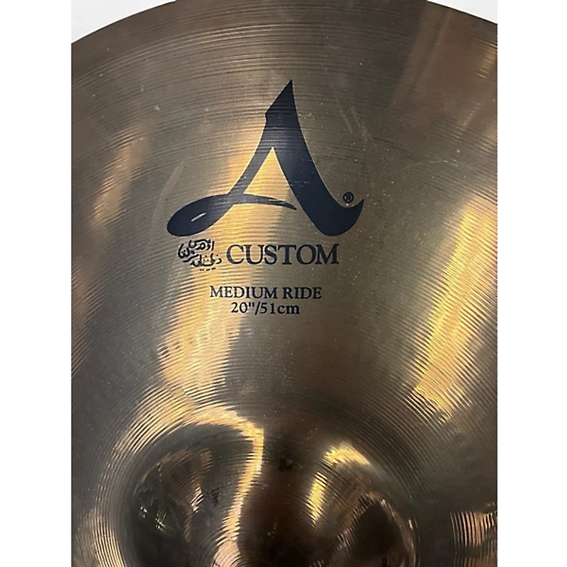 Used Zildjian 20in A Custom Ride Cymbal