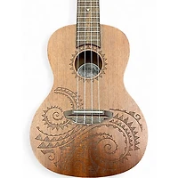 Used Luna Concert Tattoo Natural Ukulele