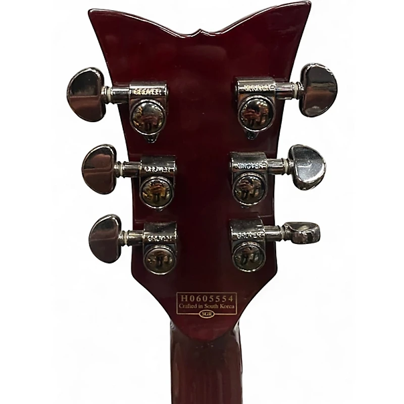 Used Schecter Guitar Research S-1 Elite Trans Red Solid Body Electric Guitar