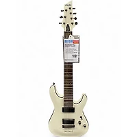 Used Schecter Guitar Research Demon 7 String Classic White Solid Body Electric Guitar