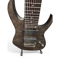 Used Ibanez RG9PB Black Burl Solid Body Electric Guitar