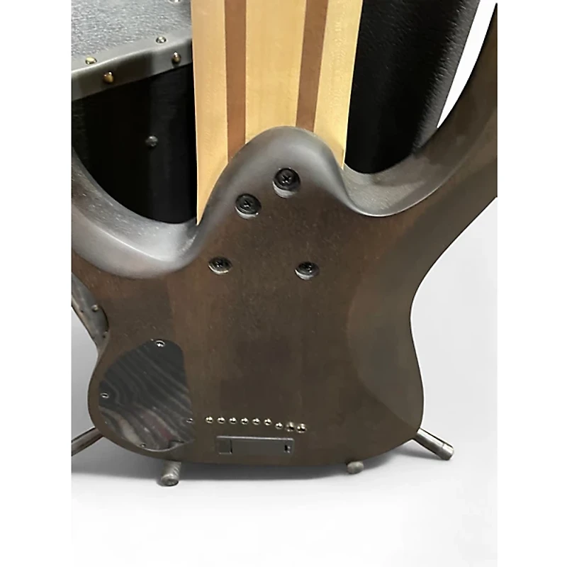 Used Ibanez RG9PB Black Burl Solid Body Electric Guitar