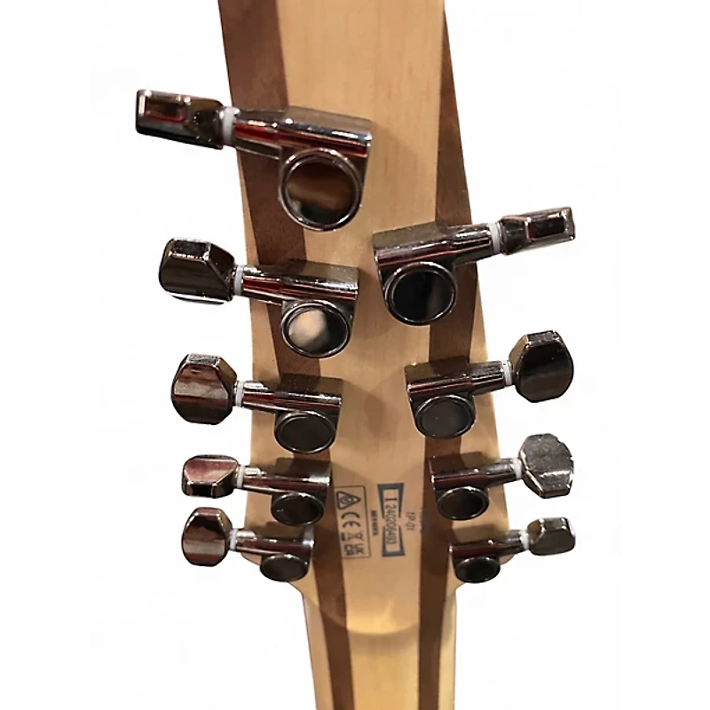 Used Ibanez RG9PB Black Burl Solid Body Electric Guitar