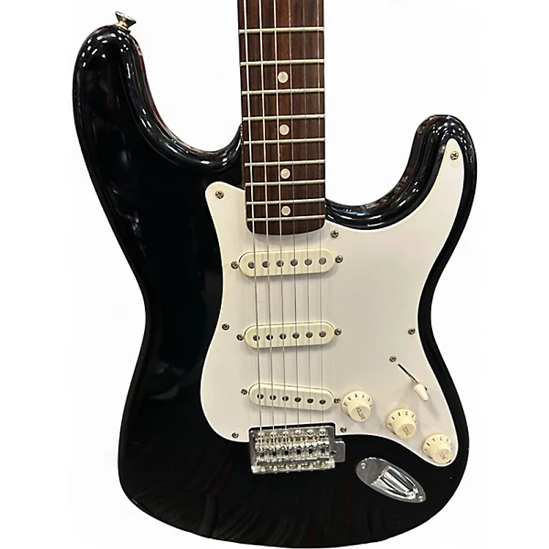 Used Squier Affinity Stratocaster Black Solid Body Electric Guitar