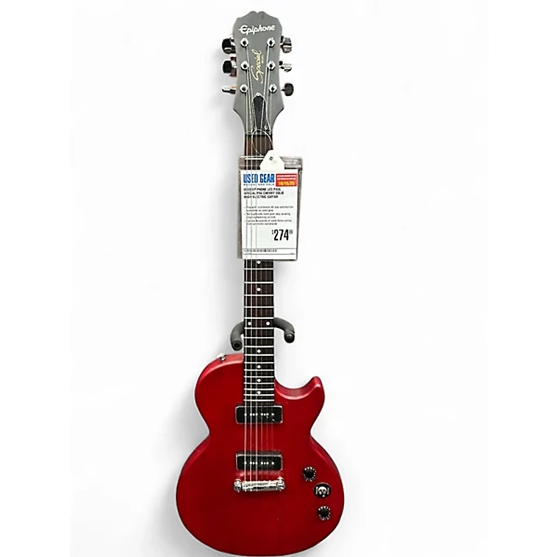 Used Epiphone Les Paul Special P90 Cherry Solid Body Electric Guitar