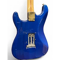 Used Fender Deluxe Stratocaster Sapphire Blue Trans Solid Body Electric Guitar