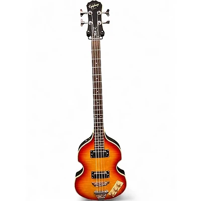 Used Epiphone Viola Cherry Sunburst Electric Bass Guitar