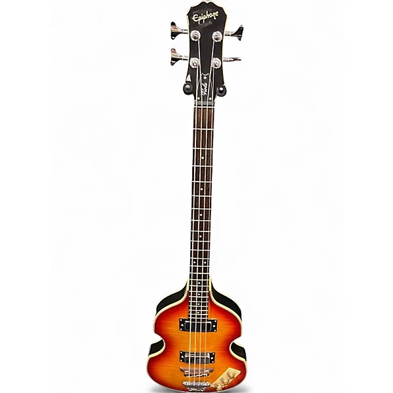 Used Epiphone Viola Cherry Sunburst Electric Bass Guitar