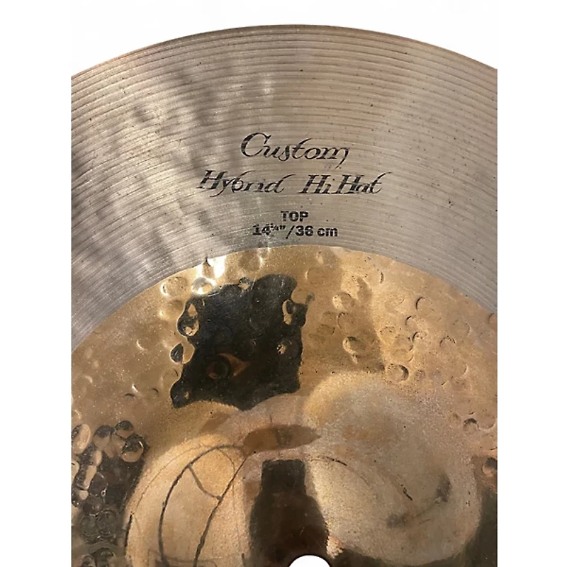 Used Zildjian 14in K Custom Hybrid Hi Hat Pair Cymbal