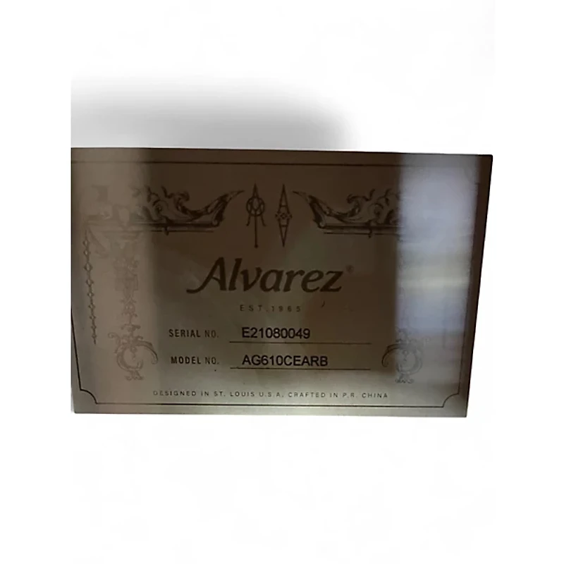 Used Alvarez AG610CEARB Natural Acoustic Electric Guitar