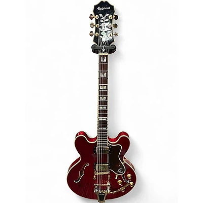Used Epiphone Sheraton II Wine Red Hollow Body Electric Guitar
