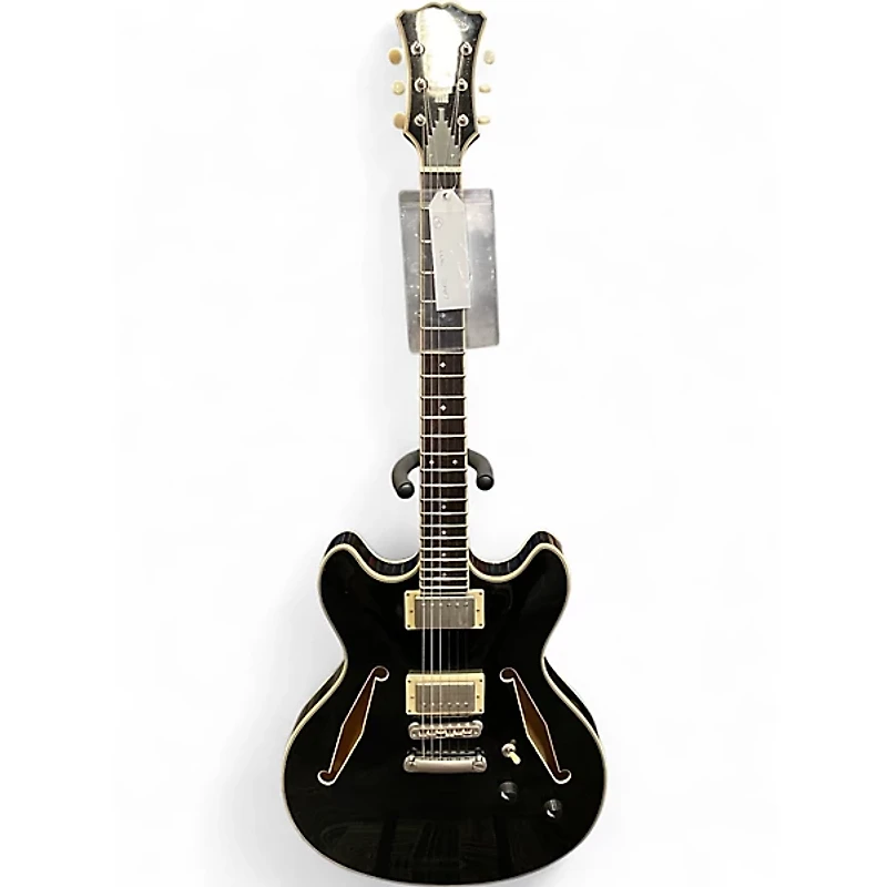 Used D'Angelico EX-DC Tour Black Hollow Body Electric Guitar