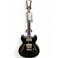 Used D'Angelico EX-DC Tour Black Hollow Body Electric Guitar