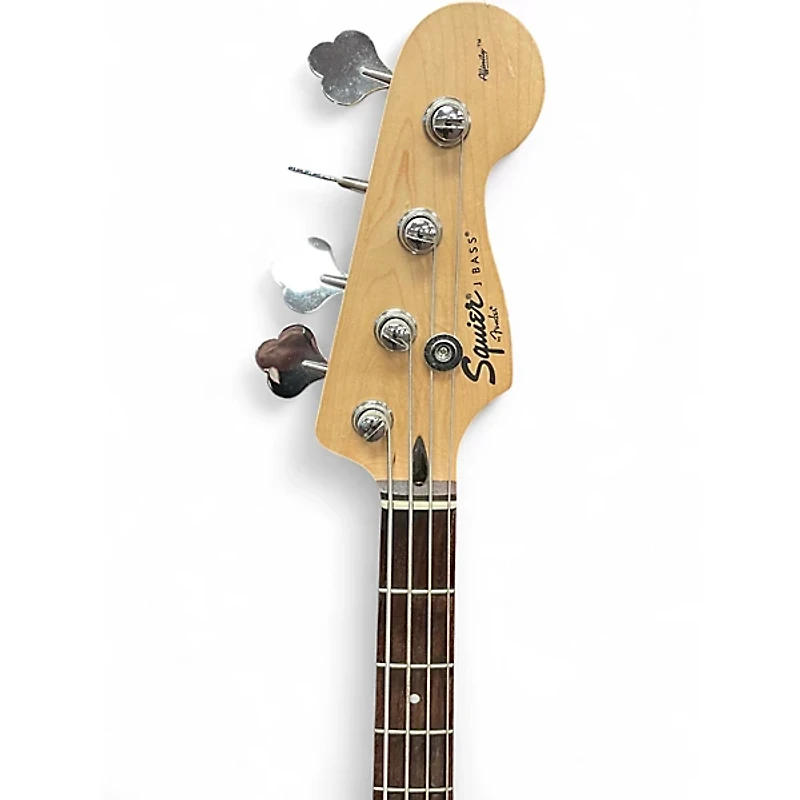 Used Squier Affinity Jazz Bass Black Electric Bass Guitar