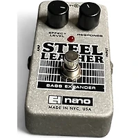 Used Electro-Harmonix Steel Leather Nano Bass Expander Bass Effect Pedal